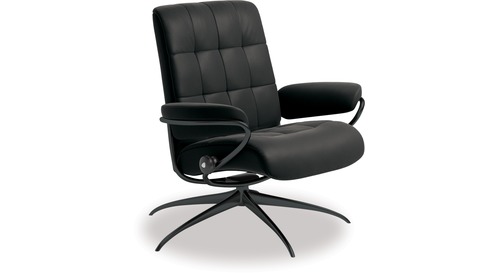 Stressless® London Leather Recliner - Low Back/Star Base 